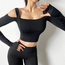 Load image into Gallery viewer, Black Zoe Fitness Top | Daniki Limited