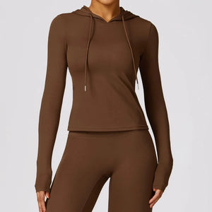 Brown Pace Fitness Top | Daniki Limited