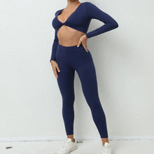 Load image into Gallery viewer, Navy Vara Fitness Set | Daniki Limited
