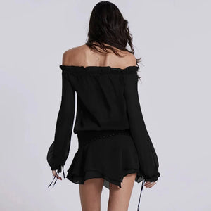 Black Raven Mini Dress | Daniki Limited