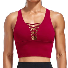 Load image into Gallery viewer, Red Rope Back Bra | Daniki Limited