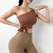 Load image into Gallery viewer, Brown Georgia Fitness Top | Daniki Limited