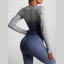 Load image into Gallery viewer, Grey/Blue Skye Fitness Set | Daniki Limited