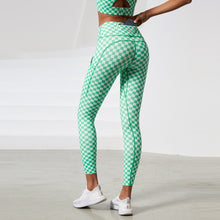 Load image into Gallery viewer, Green Checkered Leggings | Daniki Limited