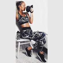 Load image into Gallery viewer, Black Marble Leggings | Daniki Limited