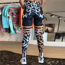 Load image into Gallery viewer, Black Fusion Leopard Leggings | Daniki Limited
