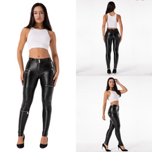 Load image into Gallery viewer, Black Ultimate Moto Mid-Waist Pants | Daniki Limited