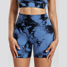 Load image into Gallery viewer, Blue Anneliese Fitness Shorts | Daniki Limited
