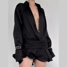 Load image into Gallery viewer, Black Helen Mini Dress | Daniki Limited