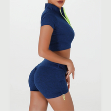 Load image into Gallery viewer, Blue Clementine Fitness Top | Daniki Limited