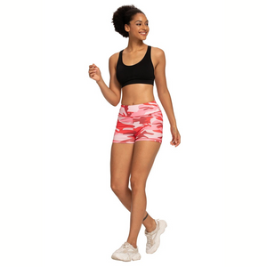 Pink Camo Fitness Shorts | Daniki Limited