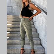 Load image into Gallery viewer, Olive Elin Cargo Pants | Daniki Limited