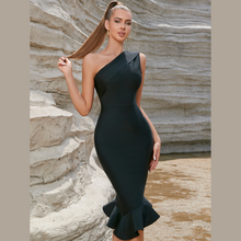 Load image into Gallery viewer, Black Ginevra Midi Dress | Daniki Limited