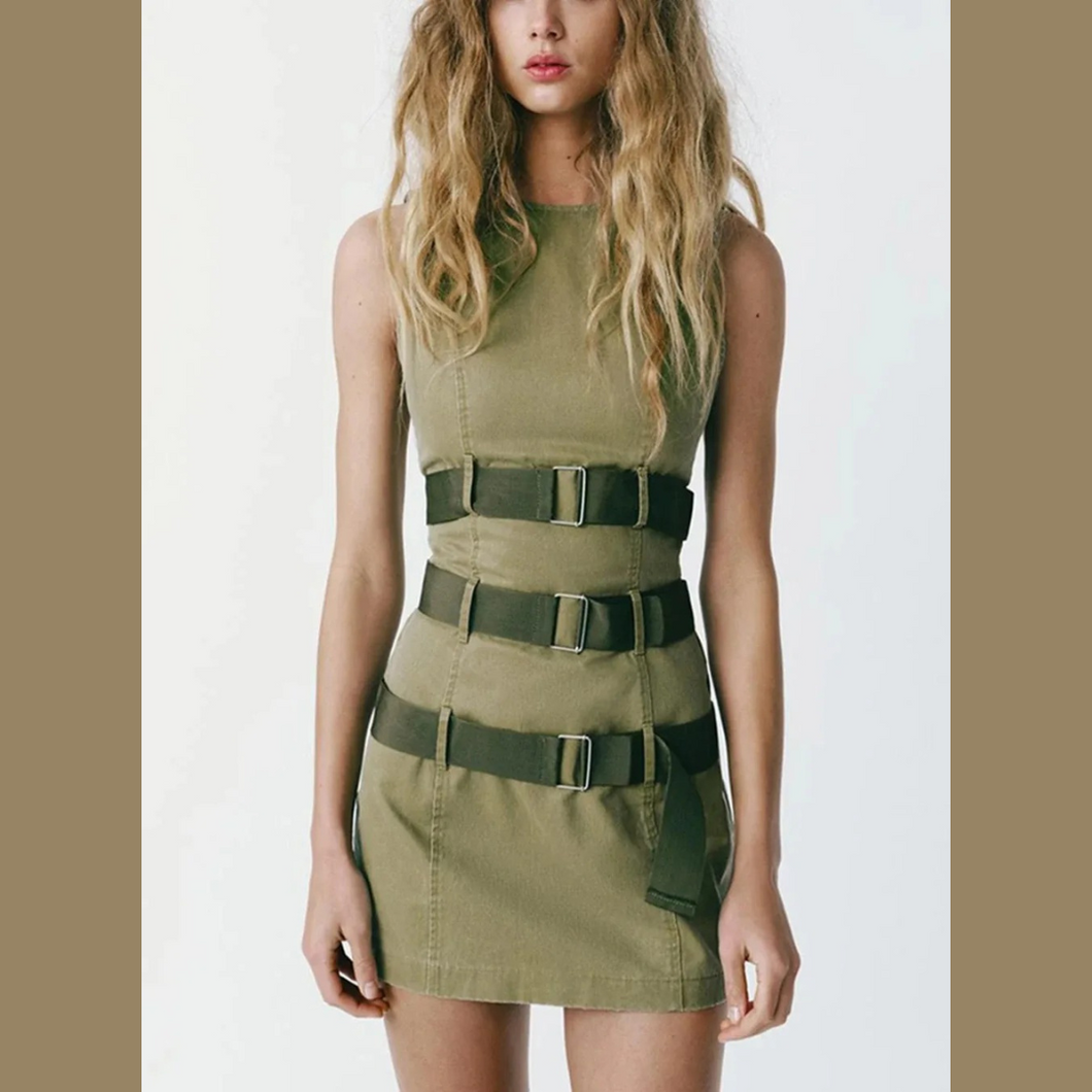 Green Gisela Mini Dress | Daniki Limited