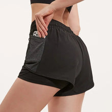 Load image into Gallery viewer, Black Elise Fitness Shorts | Daniki Limited
