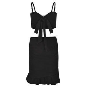 Black Rubina Skirt Set | Daniki Limited