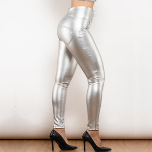 Silver High-Waist Pants | Daniki Limited
