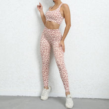 Load image into Gallery viewer, Khaki Leopard Fitness Set | Daniki Limited