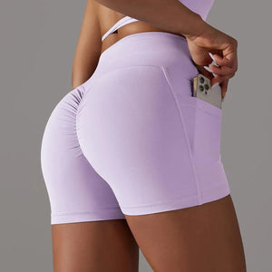 Lavender Selena Fitness Shorts | Daniki Limited