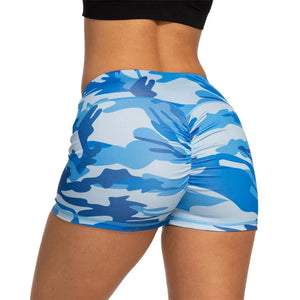 Blue Camo Fitness Shorts | Daniki Limited