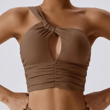Load image into Gallery viewer, Brown Halo Sports Bra | Daniki Limited