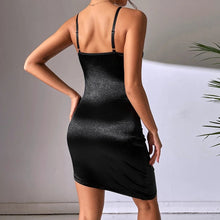 Load image into Gallery viewer, Black Vittoria Mini Dress | Daniki Limited