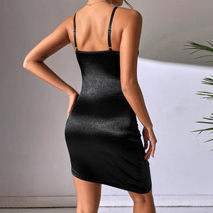 Black Vittoria Mini Dress | Daniki Limited