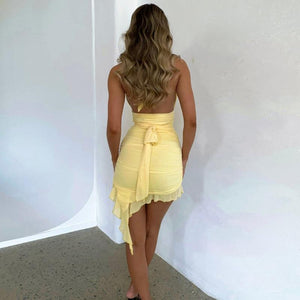 Yellow Jocelyn Mini Dress | Daniki Limited