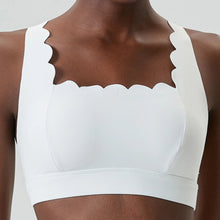 Load image into Gallery viewer, White Scalloped Bra | Daniki Limited