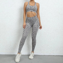 Load image into Gallery viewer, Grey Leopard Fitness Set | Daniki Limited