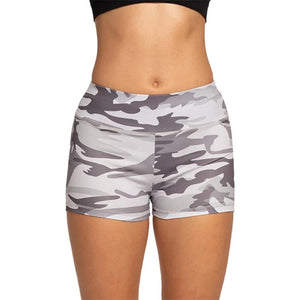 Grey Camo Fitness Shorts | Daniki Limited