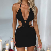 Load image into Gallery viewer, Black Becca Mini Dress | Daniki Limited