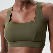 Load image into Gallery viewer, Green Scalloped Bra | Daniki Limited