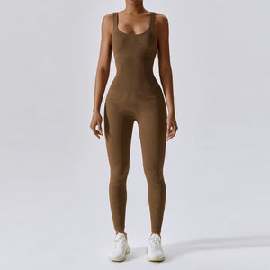 Brown Vitality Jumpsuit | Daniki Limited