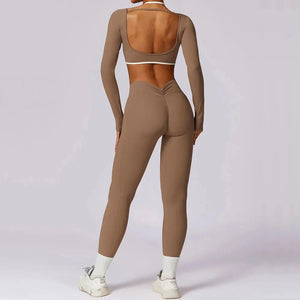 Brown Alina Fitness Set | Daniki Limited