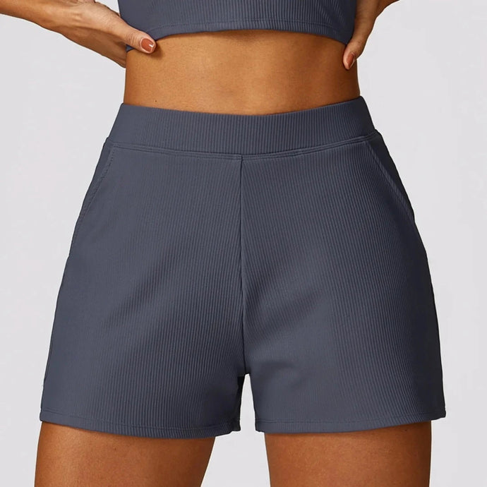 Blue/Grey Shift Fitness Shorts | Daniki Limited