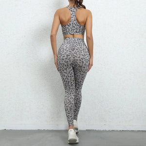 Grey Leopard Fitness Set | Daniki Limited