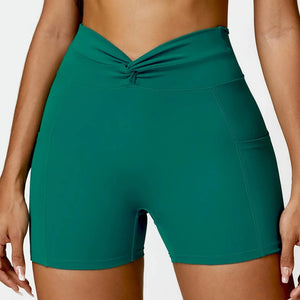 Green Ease Fitness Shorts | Daniki Limited