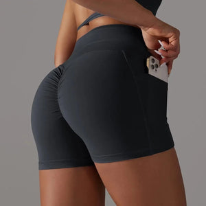Black Selena Fitness Shorts | Daniki Limited