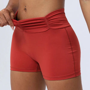 Red/Orange Spry Fitness Shorts | Daniki Limited