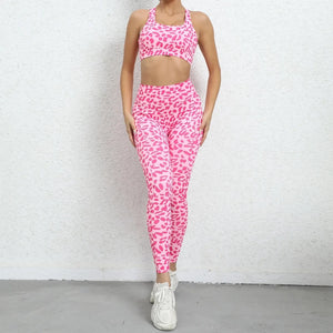 Pink Leopard Fitness Set | Daniki Limited
