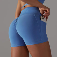 Load image into Gallery viewer, Blue Selena Fitness Shorts | Daniki Limited