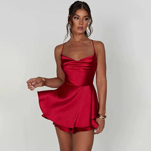 Red Gini Mini Dress | Daniki Limited