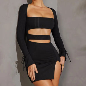 Black Hazel Mini Dress | Daniki Limited