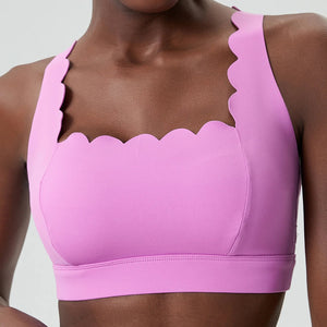 Pink Scalloped Bra | Daniki Limited