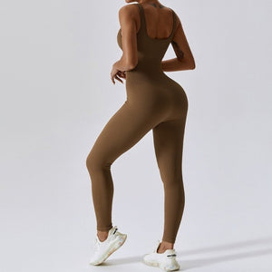 Brown Vitality Jumpsuit | Daniki Limited