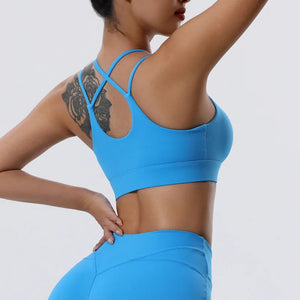 Blue Gina Sports Bra | Daniki Limited