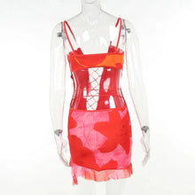 Load image into Gallery viewer, Orange/Red Nathalie Mini Dress | Daniki Limited
