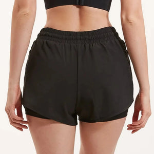 Black Elise Fitness Shorts | Daniki Limited