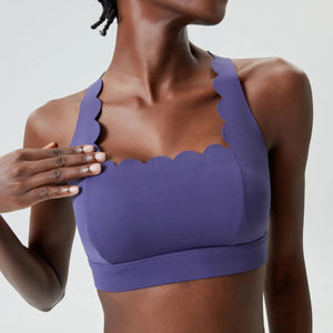 Pink Scalloped Bra | Daniki Limited